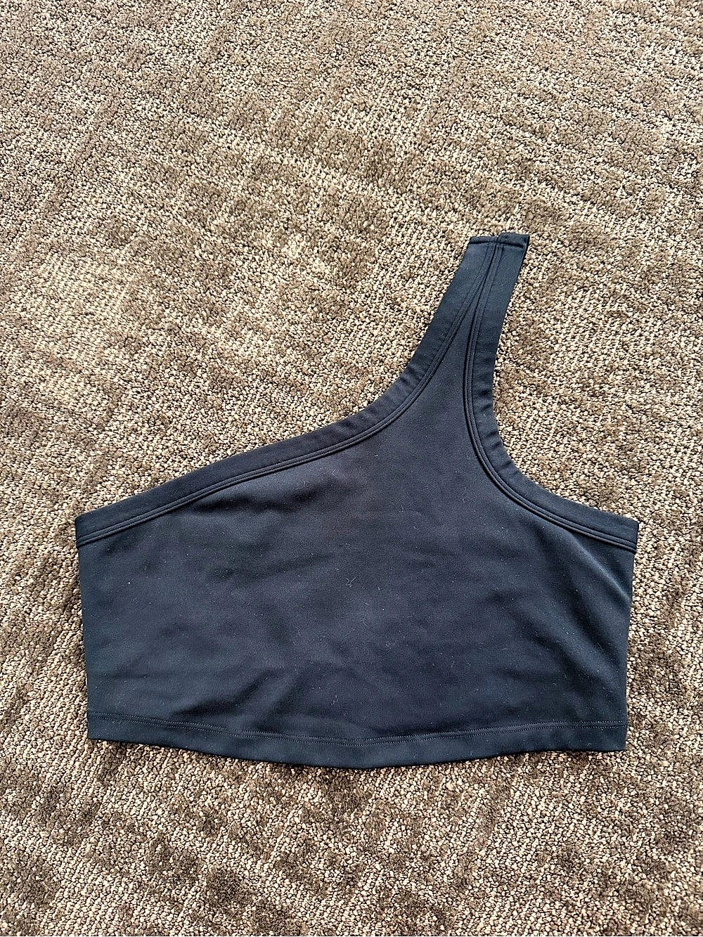 Spiritual Gangster one shoulder crop bra